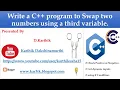 C program to swap two numbers Swapping two values C program to swap 2 numbers
