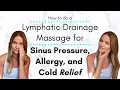 Download Lagu Congestion, Allergy, and Sinus Pressure Relief using Sinus Lymphatic Drainage Massage at Home