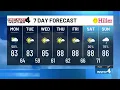 Monday morning First Alert forecast