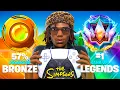 Bronze to Unreal Legends Controller Reload Speedrun Fortnite Simpsons