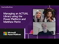 Managing a Library using the Microsoft Power Platform and Matthew Perren