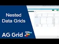 Embed JavaScript Data Grid - Master Detail with ag-Grid