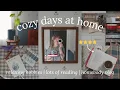 cozy days at home vlog relaxing hobbies lots of reading being a homebody