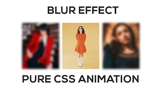 CSS Image Hover With Blur Animation Pure CSS Animation