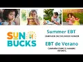 Summer EBT Campaign on Childhood Hunger EBT de Verano Campana Sobre el Hambre Infantil