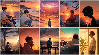 Sunset Anime dp pic for Sad boy Sad boys dpz Alone dp boy sad Sad dp WhatsApp