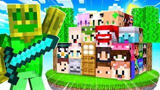 25 YOUTUBER HABEN DIESES HAUS GEBAUT... (+1 Block pro Person)