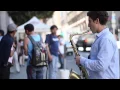 Download Lagu SF Saxophone Street Musician. Justin Ward.