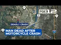 Man dead after motorcycle crash near Salem
