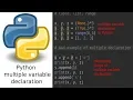 The right way to declare multiple variables in Python