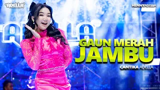 gaun merah jambu cantika adella om adella