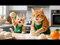 Download Lagu Mama Cat Trims Fur on the Farm and Makes Tiger Hat For Kittens At Home🐾🎩🐯