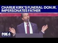 Download Lagu Donald Trump Jr. impersonates his father at Charlie Kirk's funeral