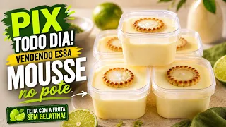 QUER PIX NA CONTA TODOS OS DIAS? FAÇA ESSA RECEITA PARA VENDER E FATURE MUITO, MOUSSE DE LIMÃO