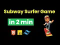 I Build Subway Surfer Game in 2 min Using Javascript Tailwind css Html