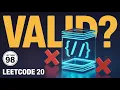 Lecture 98 Valid Parentheses LeetCode 20 DSA