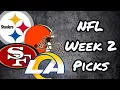 NFL Week 2 Picks Predictions 2023 NFL Pick Em Unpretentious Sports