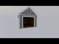 Best Barns Tailored Titan Pre-Cut Wood Garage Kit w Loft Tall Roof - Walk Through