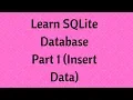 Learn SQLite Database using Android Insert Data