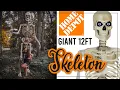 Giant 12ft Skeleton from Home Depot Giant Skeleton Unboxing Assembly First Impressions