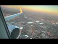 Beautiful Clear Sunrise American A321-231 takeoff from Charlotte