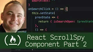 React ScrollSpy Component Part 2 P5D60 - Live Coding with Jesse