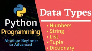 Data Types Python Programming Toturial
