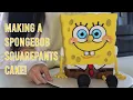 Making a SpongeBob SquarePants cake