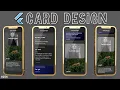 Flutter Tutorial - Card Widget Design With Image Button Text Border Size Padding