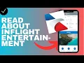 Where to read about inflight entertainment in the American Airlines app