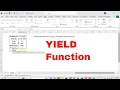 How to Use the YIELD Function in Excel to Calculate the Yield of a Bond With Ease