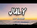Lagu July (Later On) - Lily Williams (Lyrics)