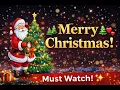 Merry Christmas Python Christmas Tree Animation with Glowing Lights