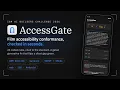 AccessGate Film Accessibility Conformance Checked in Seconds IBM AI Builders Challenge 2026