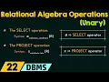 Relational Algebra Operations - Unary