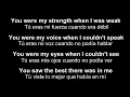 ♥ Because You Loved Me ♥ ~ Porque Me Amaste ~ Subtitulada inglés/español
