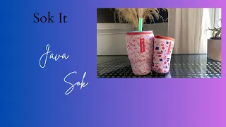 Sok It Java Sok Review Tropical Breeze Neoprene Sleeve for Iced Coffee Cold Drinks