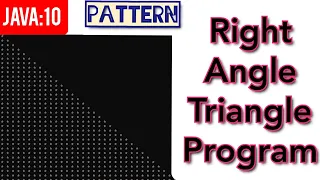 Java Programming Program to print Right Angle Triangle