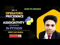 Operator Precedence Associativity Day in Python Example Practical Explained in Hindi