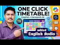 One Click TimeTable - Create School Timetable with just a Click using AI