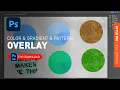 Color Gradient Pattern Overlay - Layer Style in Photoshop PSD File Demonstrated