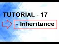 Tutorial-17 by Singh Mam OOP Inheritance concept Java tutorial for beginner in hindi