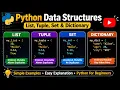 Python Data Structures Explained in Tamil List Tuple Set Dictionary