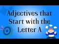 Adjectives that Start with the Letter A English Vocabulary