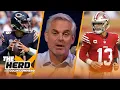 Blazin 5 Vikings cover vs 49ers Jets beat Titans Texans over Bears NFL THE HERD