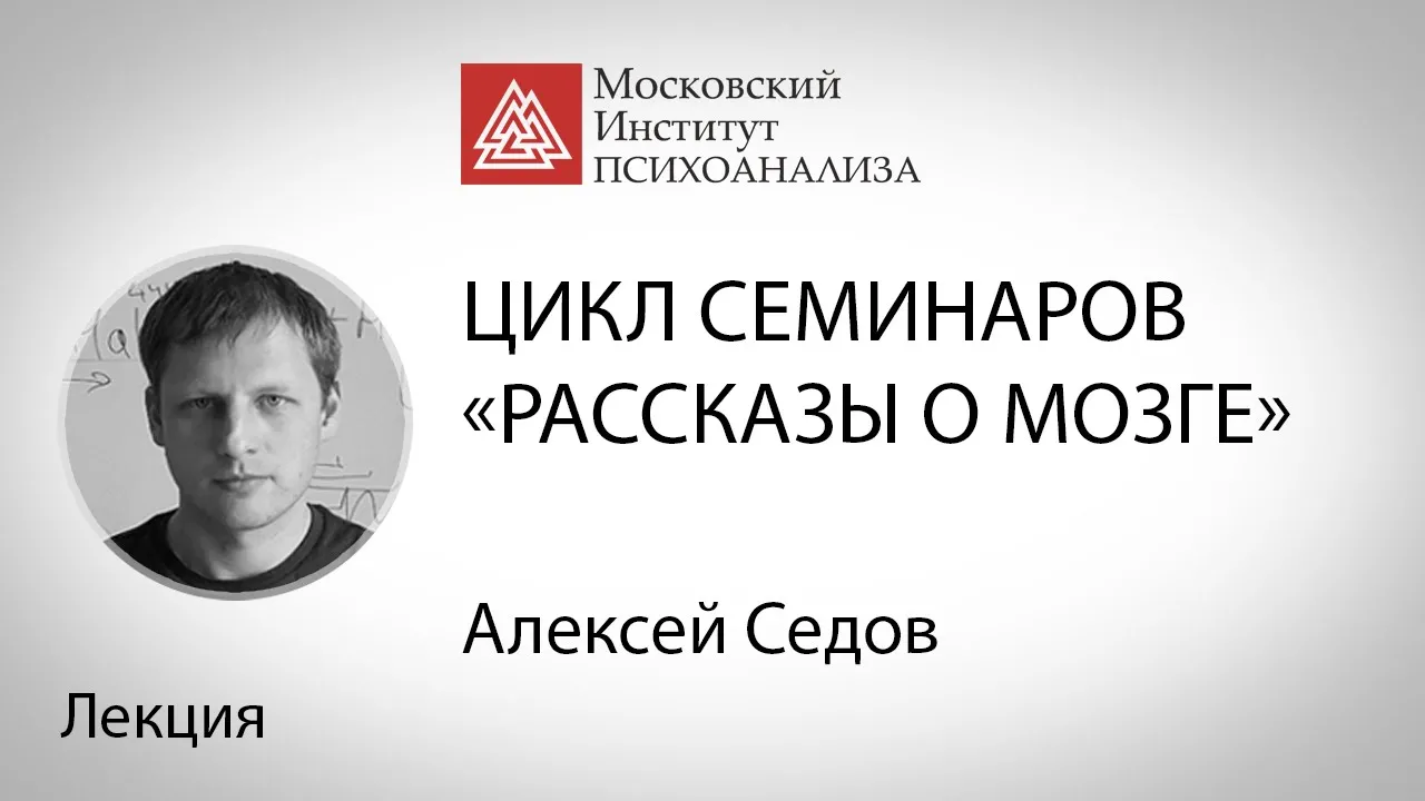 Лекция А. Седова в рамках семинара «Рассказы о мозге»