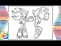 Super Sonic Super Shadow coloring page Sonic coloring pages Cartoon - On On NCS Release
