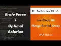LeetCode 88 - Merge Sorted Array LeetCode Top Interview 150 JavaScript Solution JDCodebase