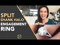 Split Shank Halo Engagement Ring 3 Tips for how we make a split shank halo ring spectacular