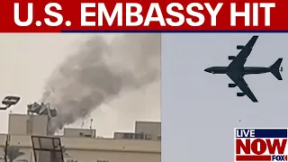 iran strikes us embassy compound after us conducts large scale attack